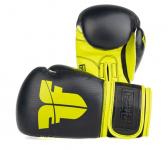 Box.rukavice Fighter Box/Muay Thai 10,12,14,16OZ čierna/žltá