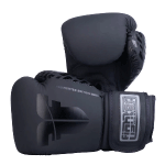 Box rukavice Fighter Pro PU ierna 12,14OZ