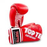 Rukavice Top Ten Superfight Stars �erven� 10OZ